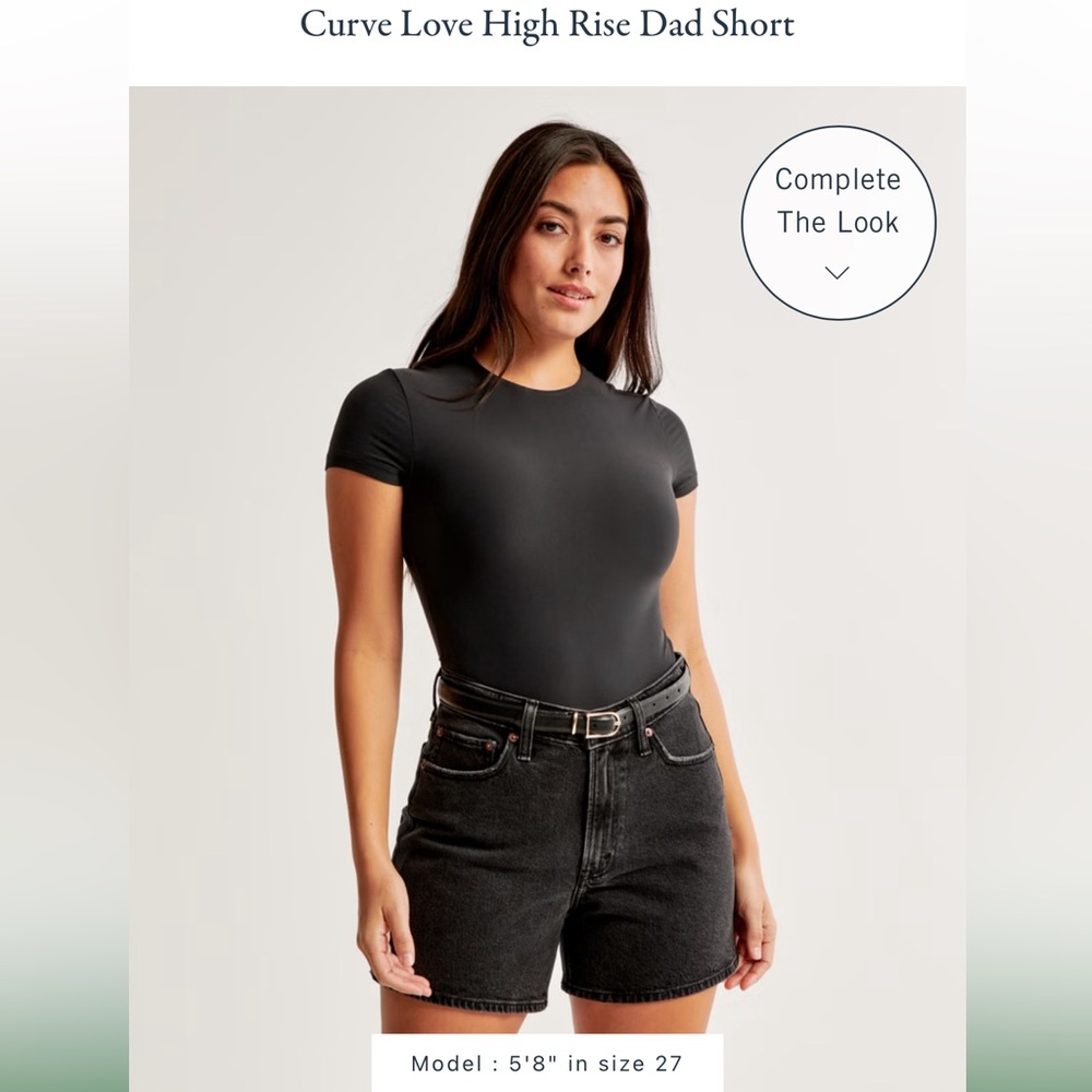 NEW Abercrombie Curve Love High Rise Dad Short